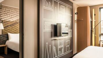 Chambre Confort, 1 lit double | Literie de qualité supérieure, surmatelas