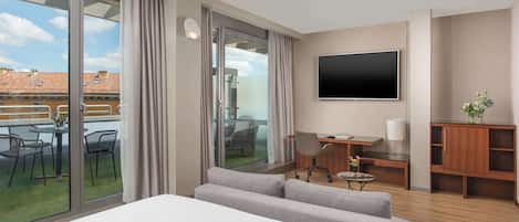 1 chambre, couette en duvet d'oie, minibar