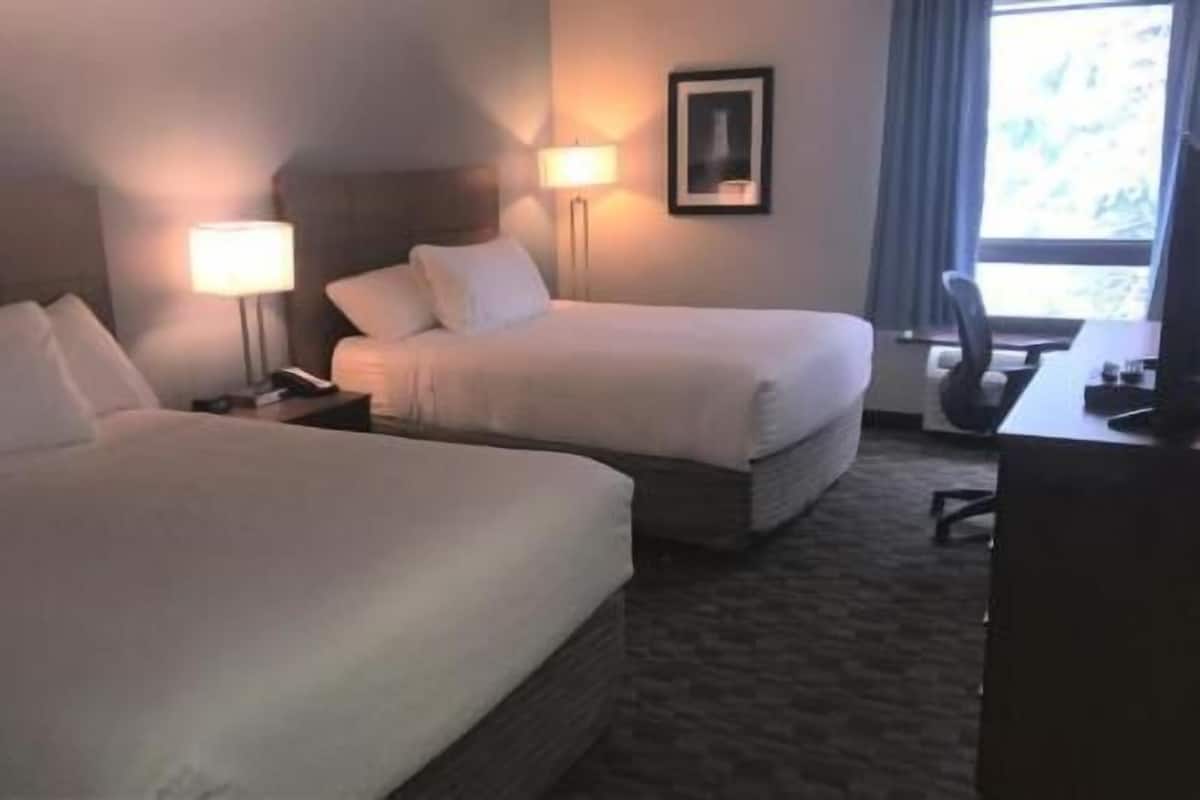 In-room safe, desk, iron/ironing board, free cribs/infant beds