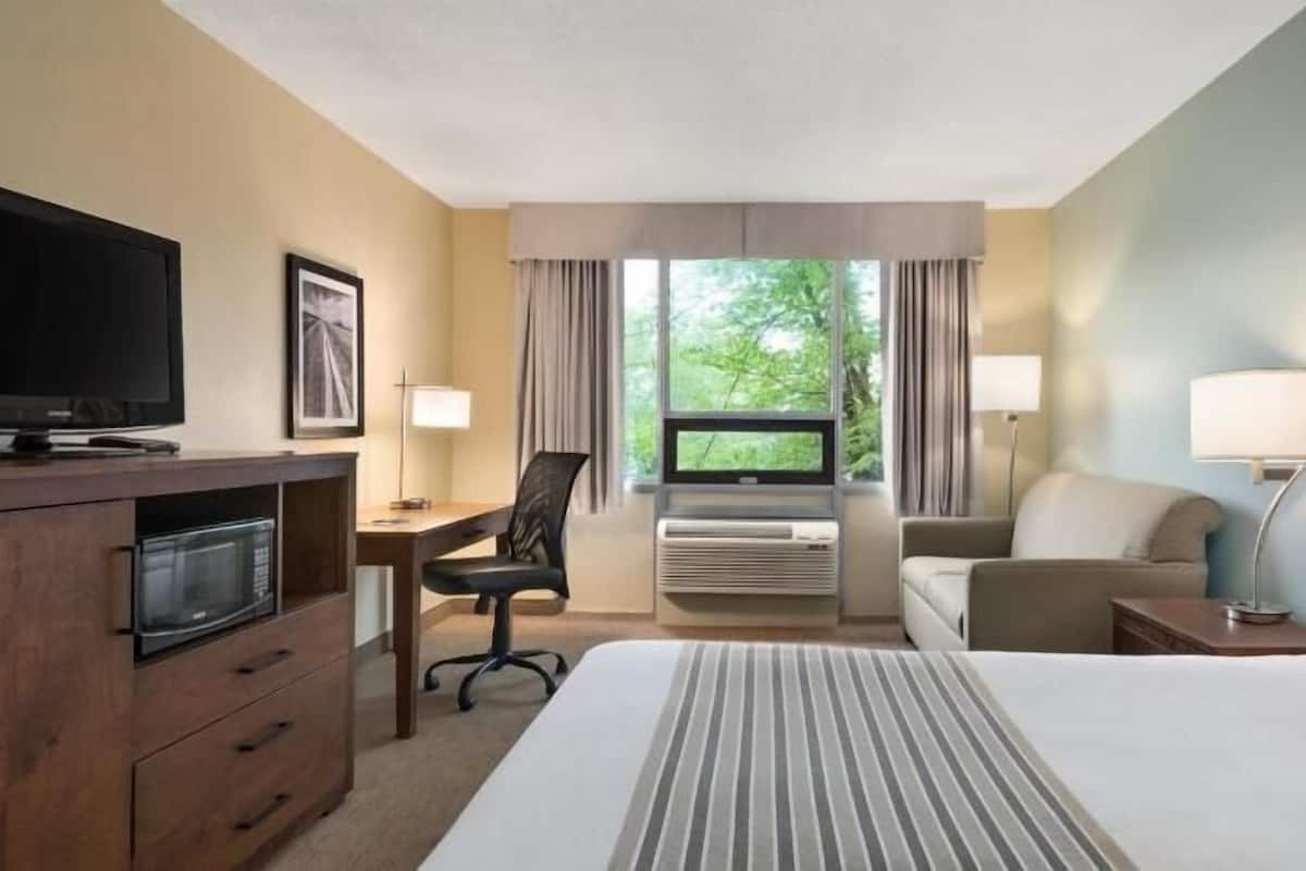 In-room safe, desk, iron/ironing board, free cribs/infant beds