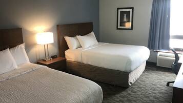 In-room safe, desk, iron/ironing board, free cribs/infant beds