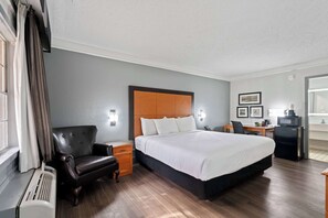 Pillow-top beds, desk, blackout curtains, iron/ironing board