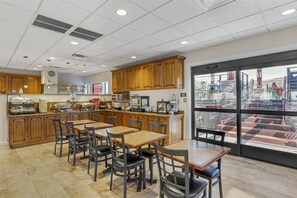 Free daily buffet breakfast 