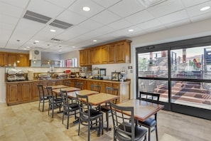 Free daily buffet breakfast