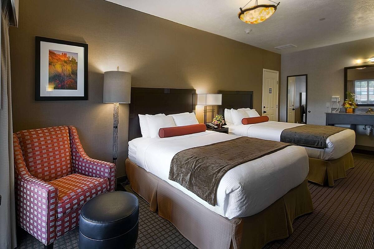 Premium bedding, pillow-top beds, in-room safe, desk