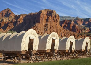 Conestoga Wagon | View from room - Capitol Reef Resort (Torrey)