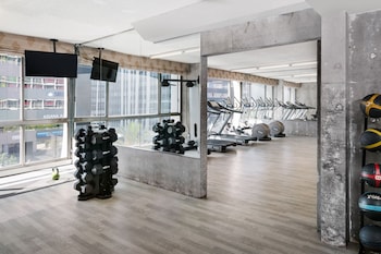 Fitness center at The LINE Hotel