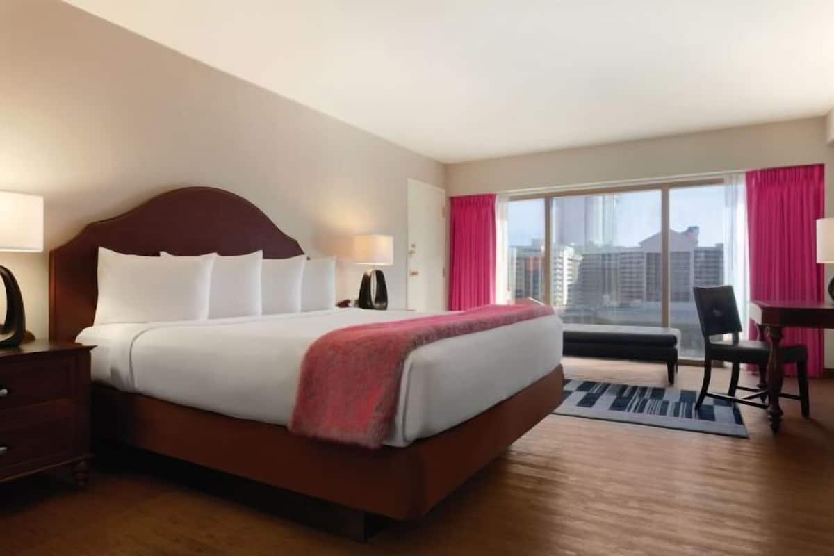 Pillow-top beds, in-room safe, desk, laptop workspace