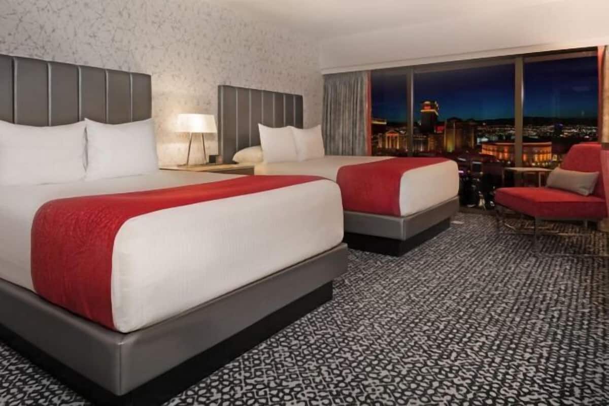 Pillow-top beds, in-room safe, desk, laptop workspace