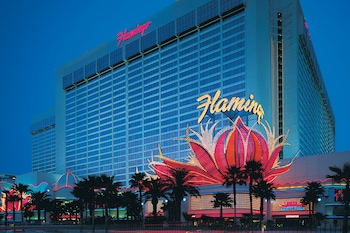 Front of property - evening/night at Flamingo Las Vegas Hotel & Casino