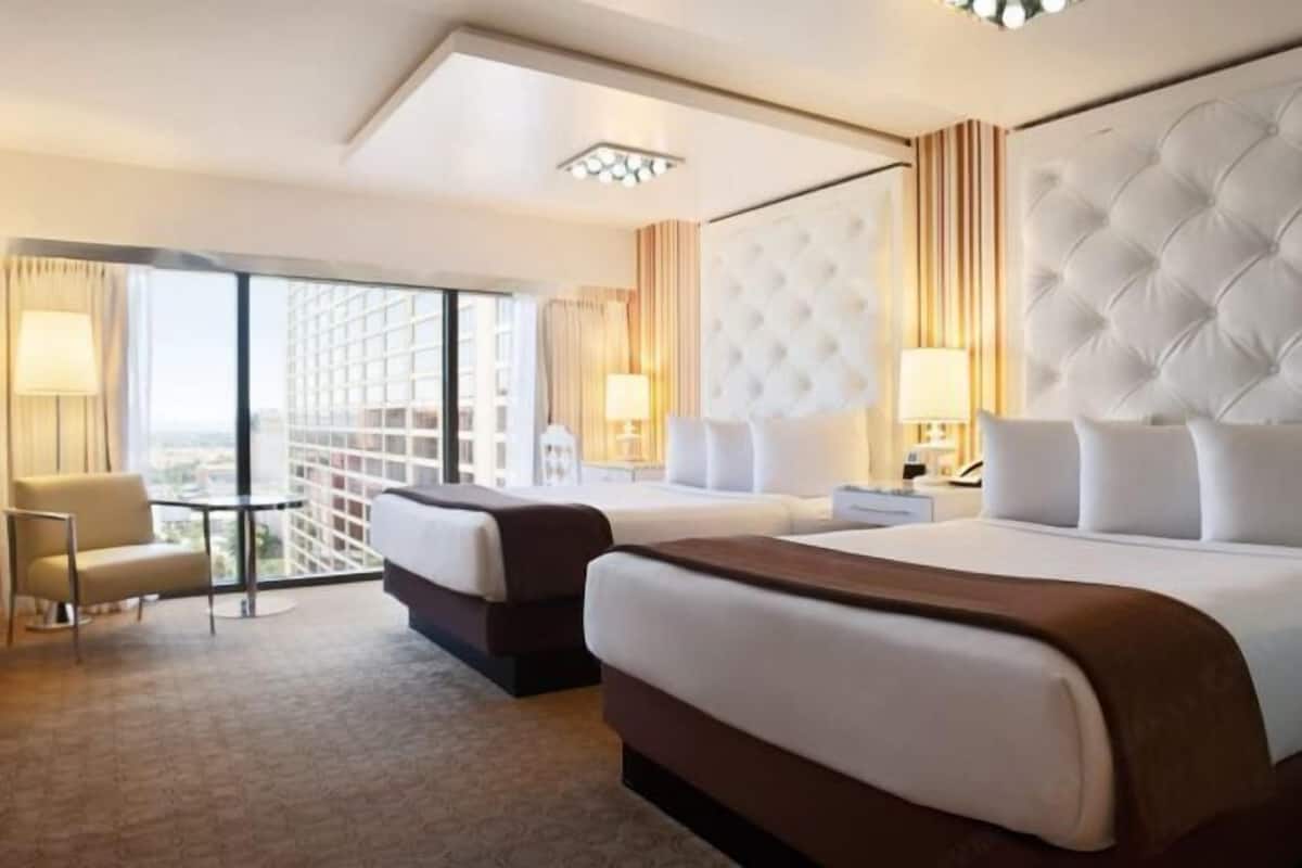 Pillow-top beds, in-room safe, desk, laptop workspace