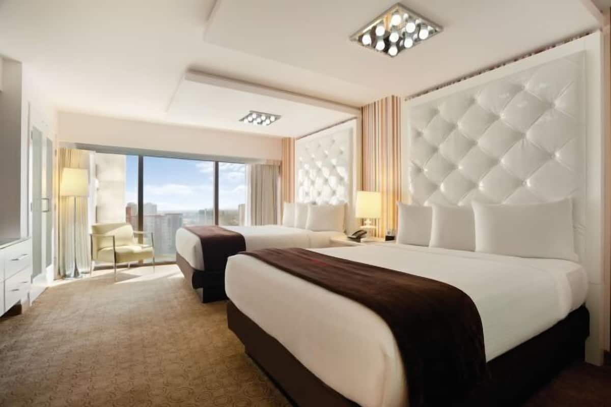 Pillow-top beds, in-room safe, desk, laptop workspace