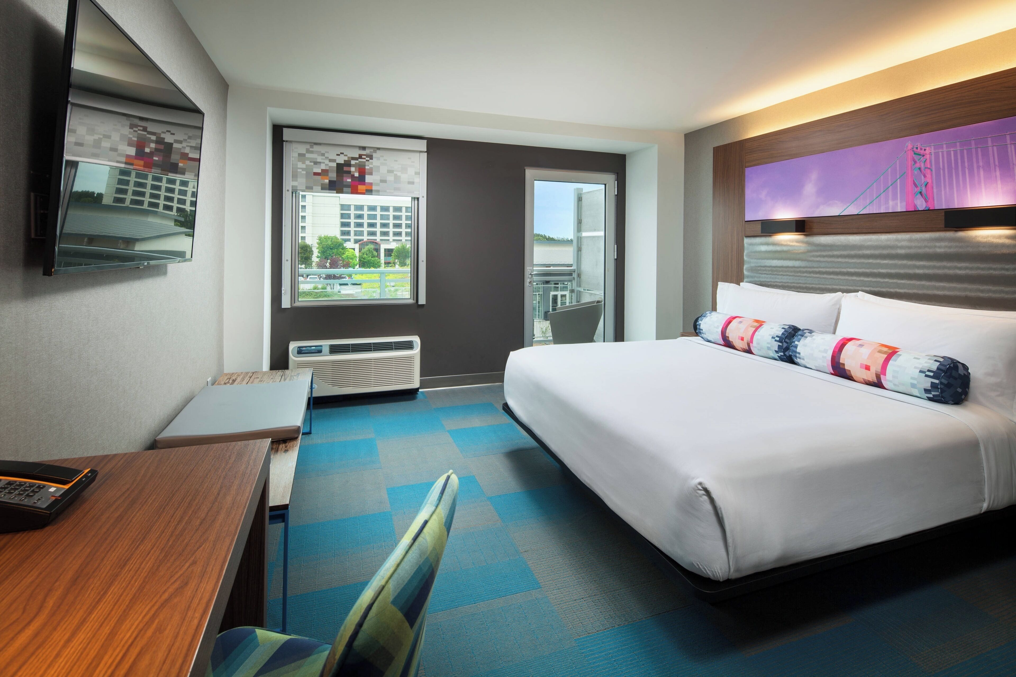 room, 1 king bed (patio) | premium bedding, in-room safe, desk, laptop workspace