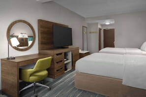Desk, blackout drapes, iron/ironing board, free WiFi
