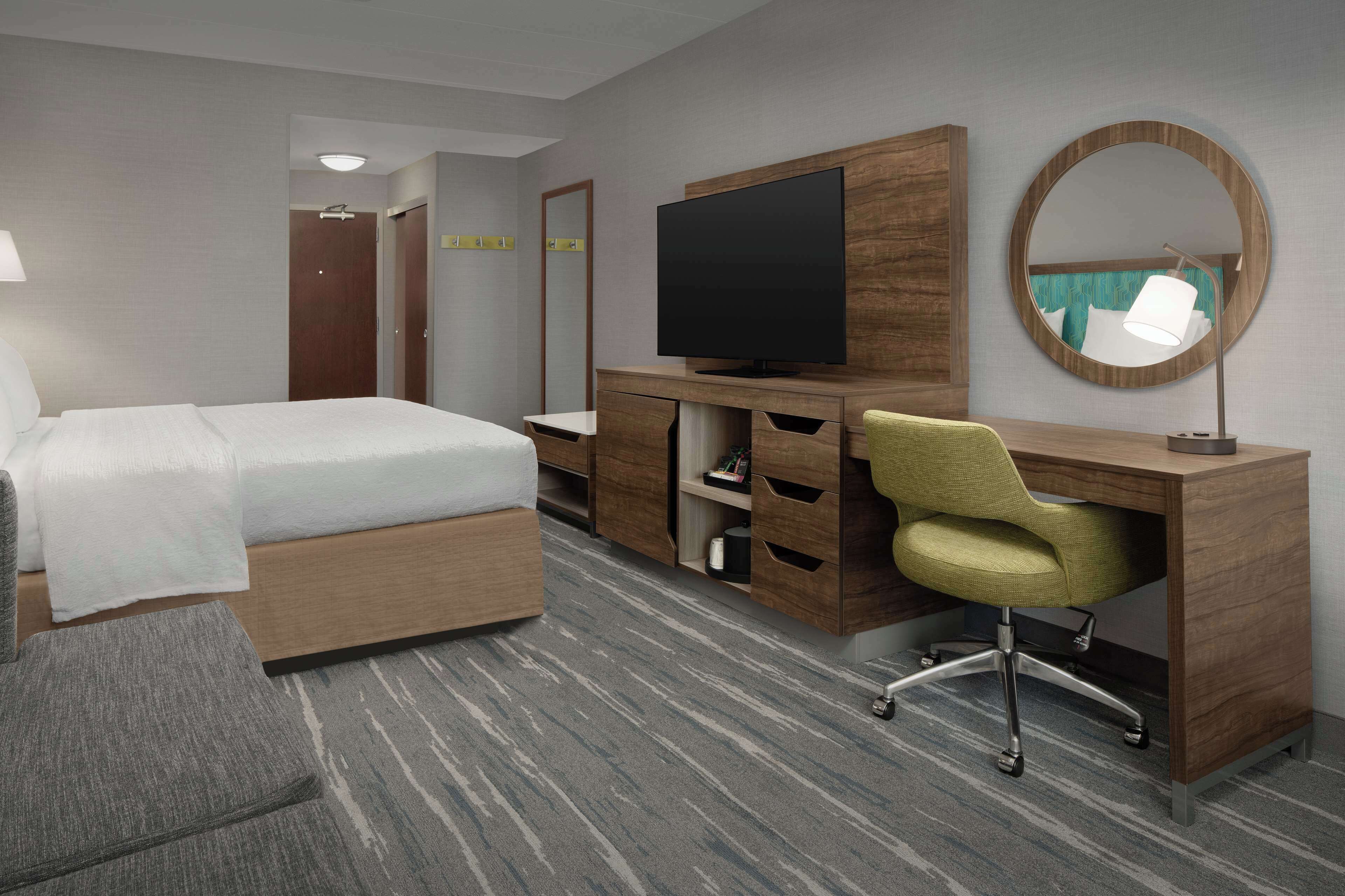 room, 1 king bed with sofa bed, non smoking, refrigerator | desk, blackout curtains, iron/ironing board, free wifi