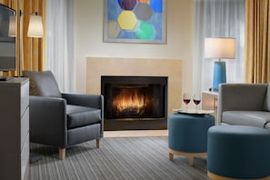 Suite, 2 Bedrooms (Loft) | Living area | Flat-screen TV