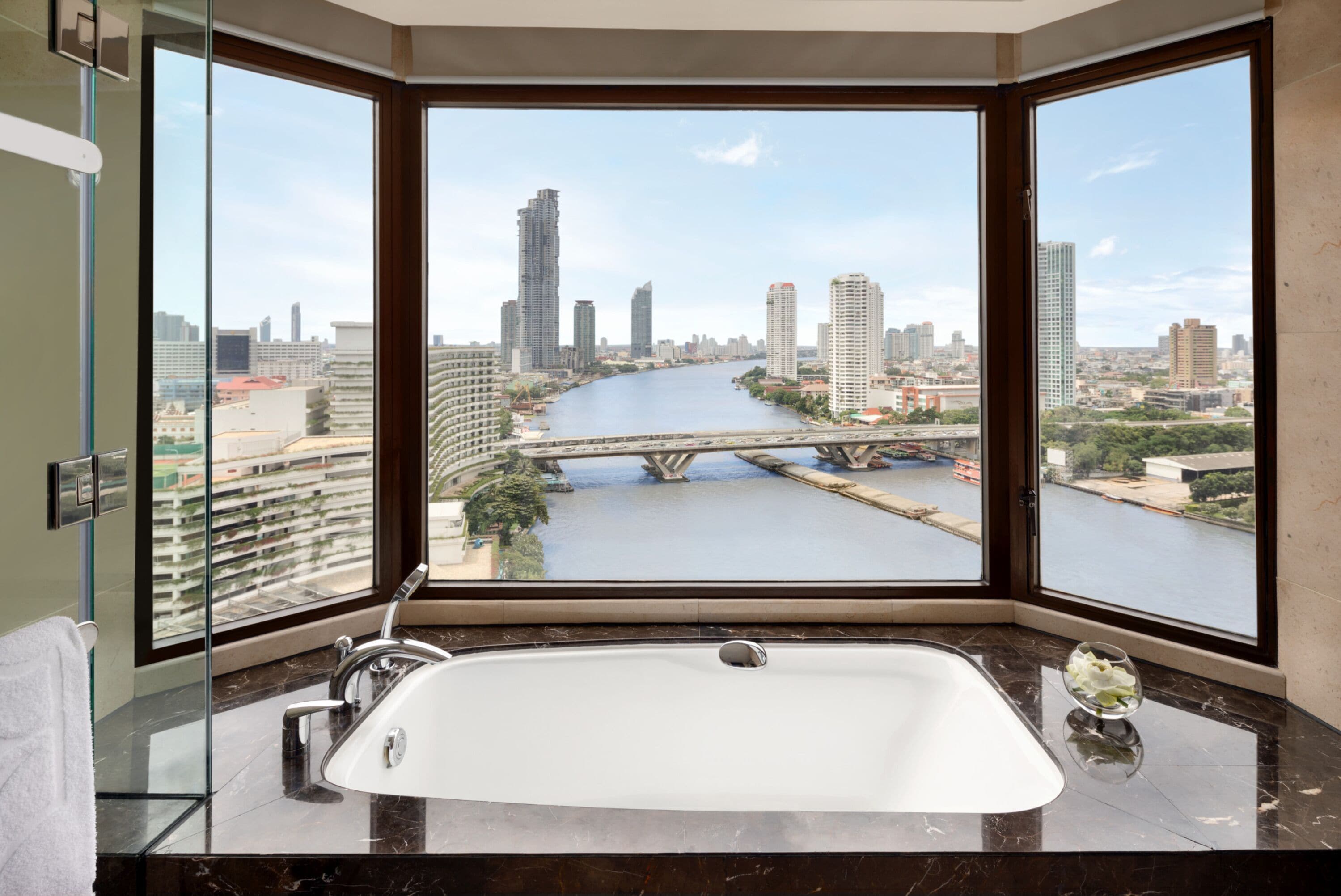 premier room, 1 king bed, balcony | bathroom | separate bathtub and shower, rainfall showerhead, free toiletries