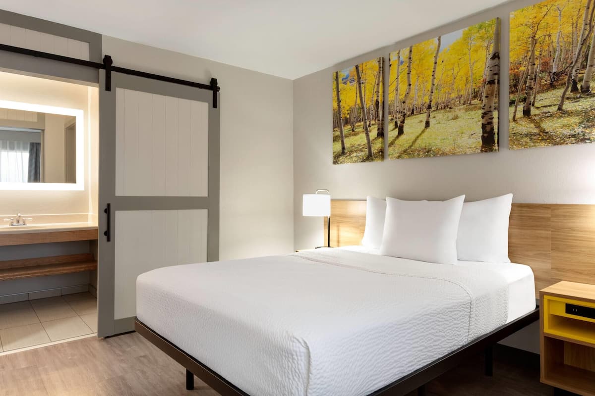 Room, 1 Queen Bed, Non Smoking | Iron/ironing board, free WiFi, bed sheets, alarm clocks