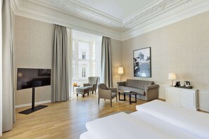 Suíte | 1 quarto, roupas de cama premium, cofres nos quartos