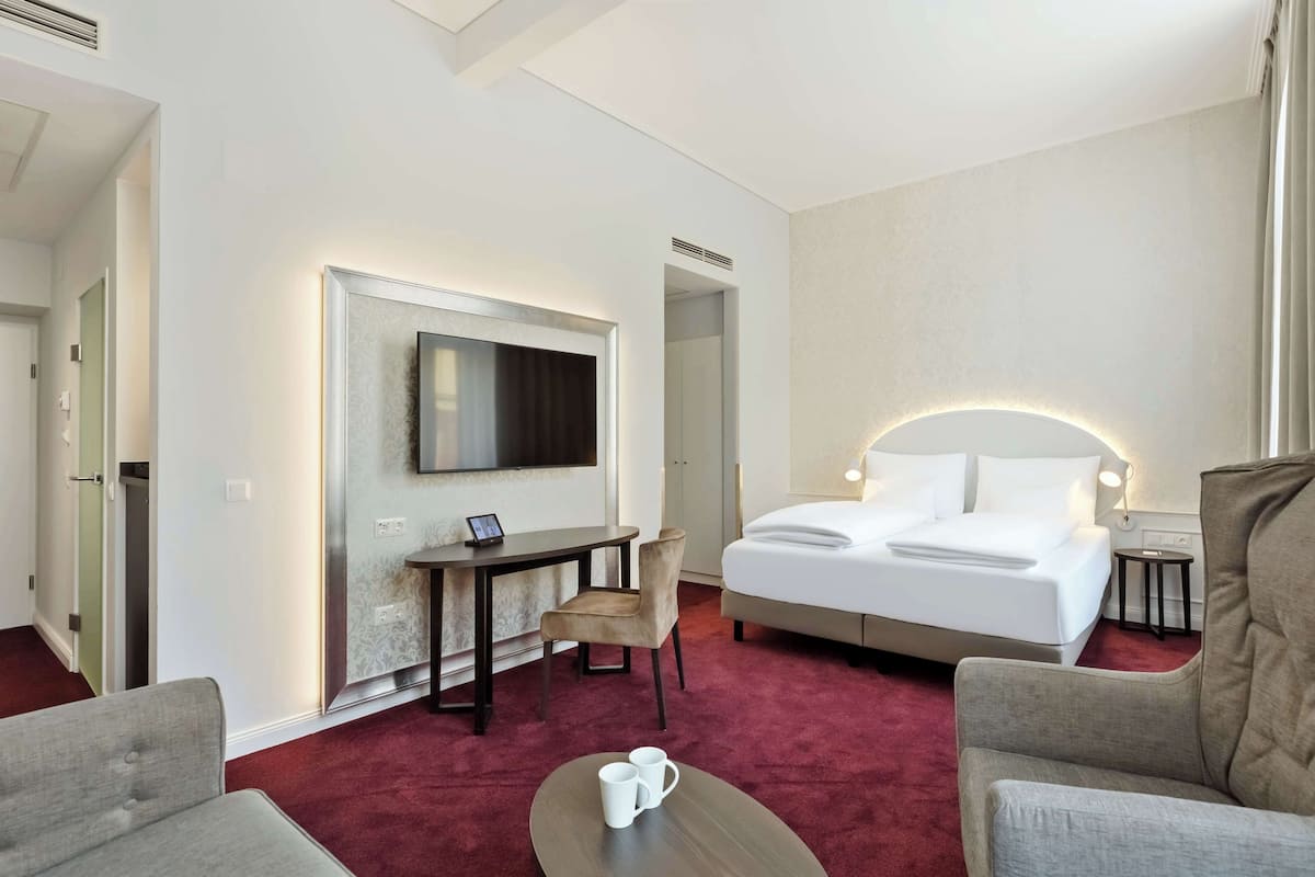 1 habitación y ropa de cama de alta calidad