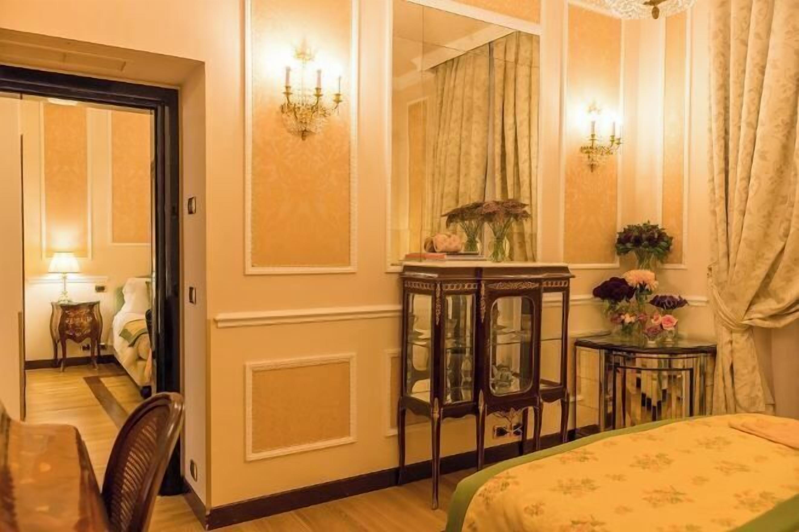 Ropa de cama de alta calidad y minibar 