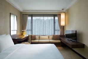 In-room safe, desk, blackout curtains, iron/ironing board