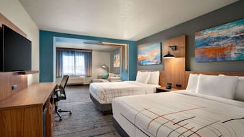 Studio Suite, 2 Queen Beds, Non Smoking | Desk, laptop workspace, iron/ironing board, free cribs/infant beds