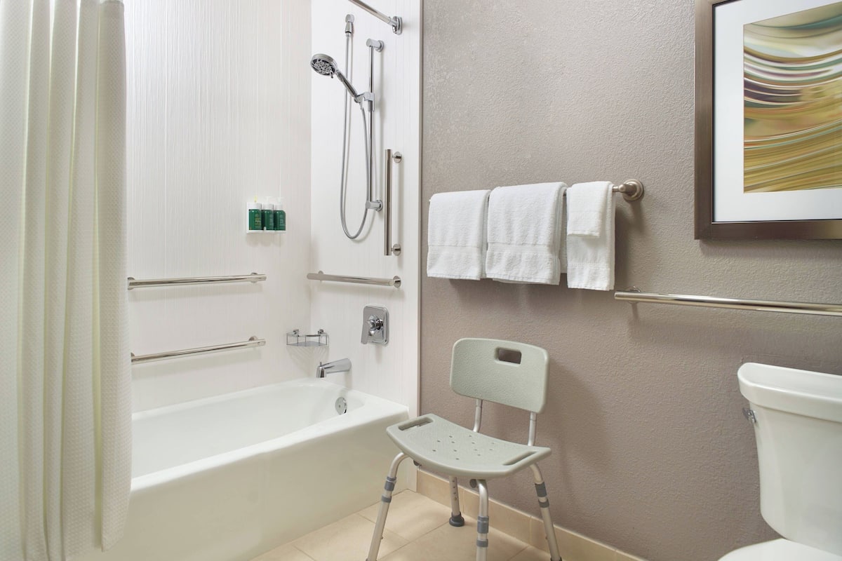 Free toiletries, hair dryer, towels, soap