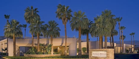 Front of property – evening/night