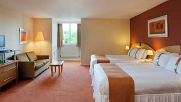 In-room safe, desk, blackout curtains, iron/ironing board