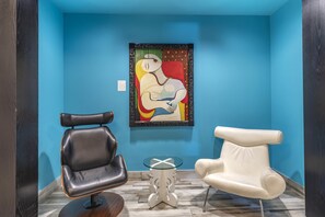 Sitteområde i lobbyen