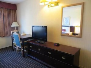 Blackout drapes, iron/ironing board, free WiFi, bed sheets