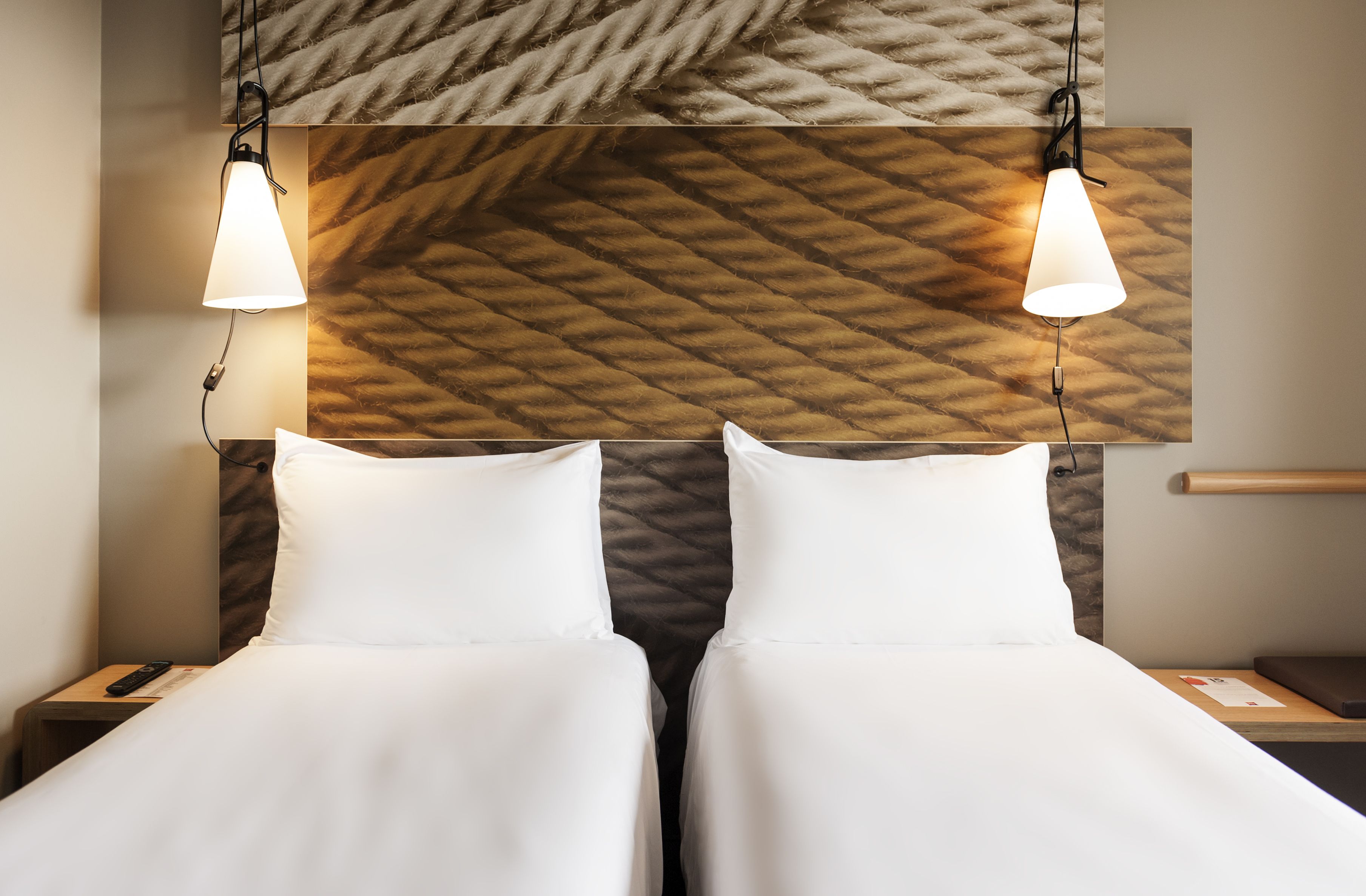 standard twin room, 2 single beds | 1 bedroom, down duvets, desk, blackout curtains