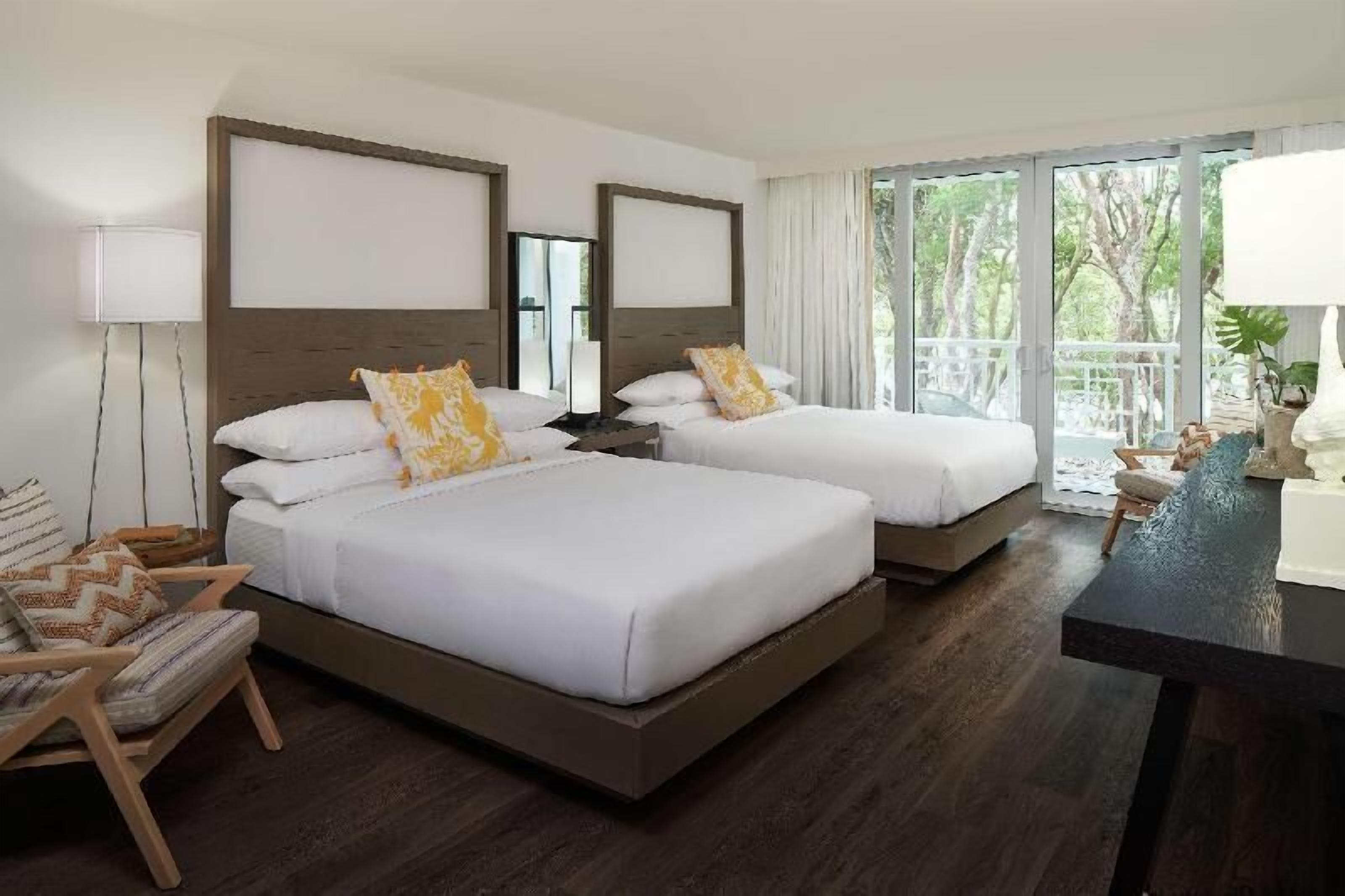 Premium bedding, pillowtop beds, in-room safe, desk