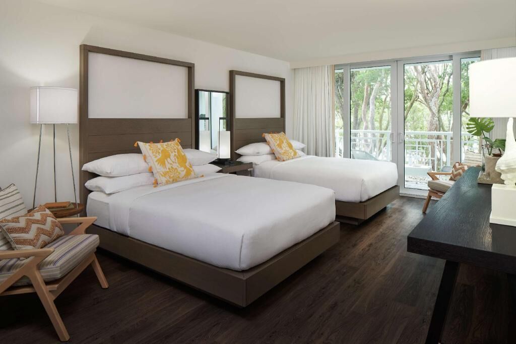 Premium bedding, pillowtop beds, in-room safe, desk