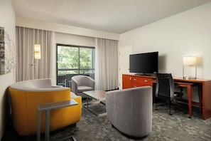 Suite, 1 King Bed with Sofa bed | Desk, laptop workspace, iron/ironing board, free cribs/infant beds - Courtyard by Marriott Dallas-Fort Worth/Bedford (Bedford)