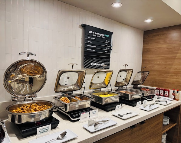 Daily cooked-to-order breakfast for a fee