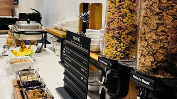 Daily buffet breakfast for a fee