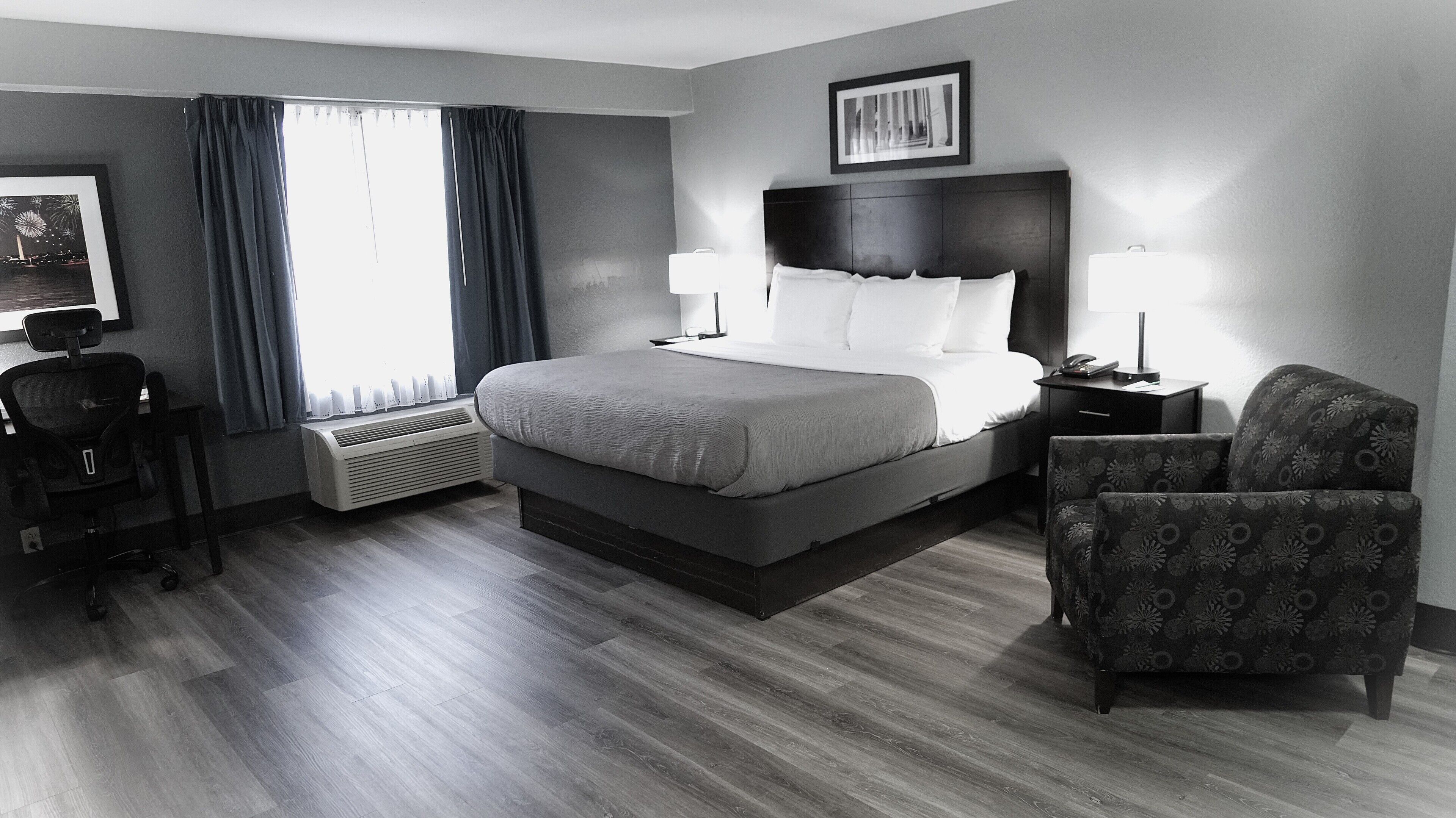 Pillow-top beds, in-room safe, desk, laptop workspace