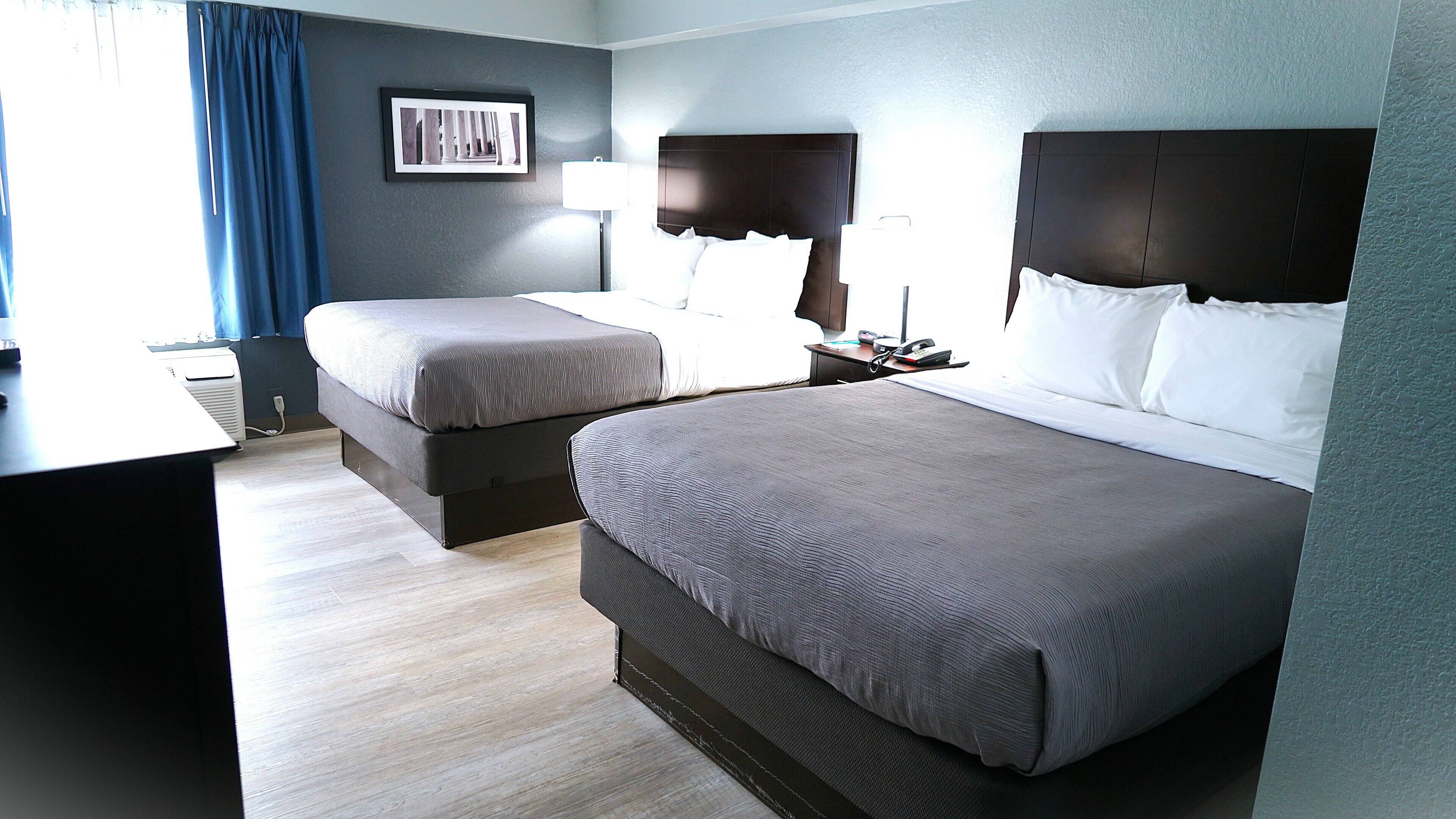 Pillow-top beds, in-room safe, desk, laptop workspace