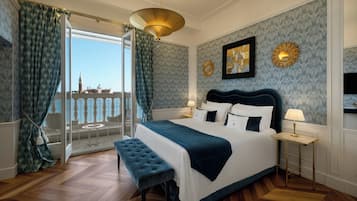 Junior-studiosuite - terrasse - udsigt til lagune | Premium-sengetøj, dundyner, minibar, pengeskab på værelset