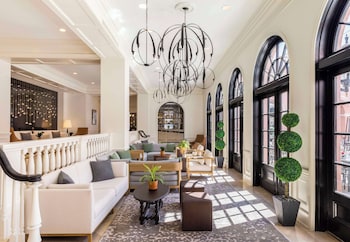 Hotel entrance and lobby at Mills House Charleston, Curio Collection by Hilton