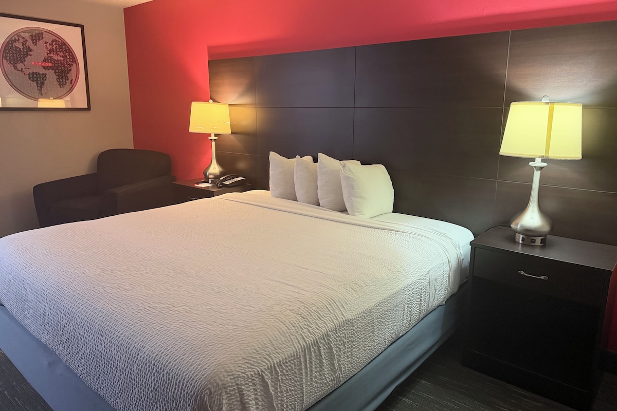 Chambre, 1 très grand lit, non-fumeur | Coffre-fort, bureau, fer et planche à repasser, accès au Wi-Fi (inclus)