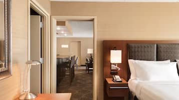 In-room safe, desk, iron/ironing board, free cribs/infant beds