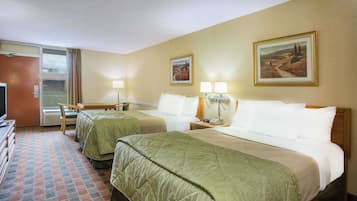 Standard Room, 2 Queen Beds | Pillowtop beds, desk, blackout drapes, soundproofing