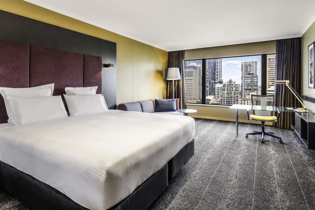 Chambre Deluxe, 1 très grand lit, vue parc | Draps italiens Frette, literie de qualité supérieure, surmatelas