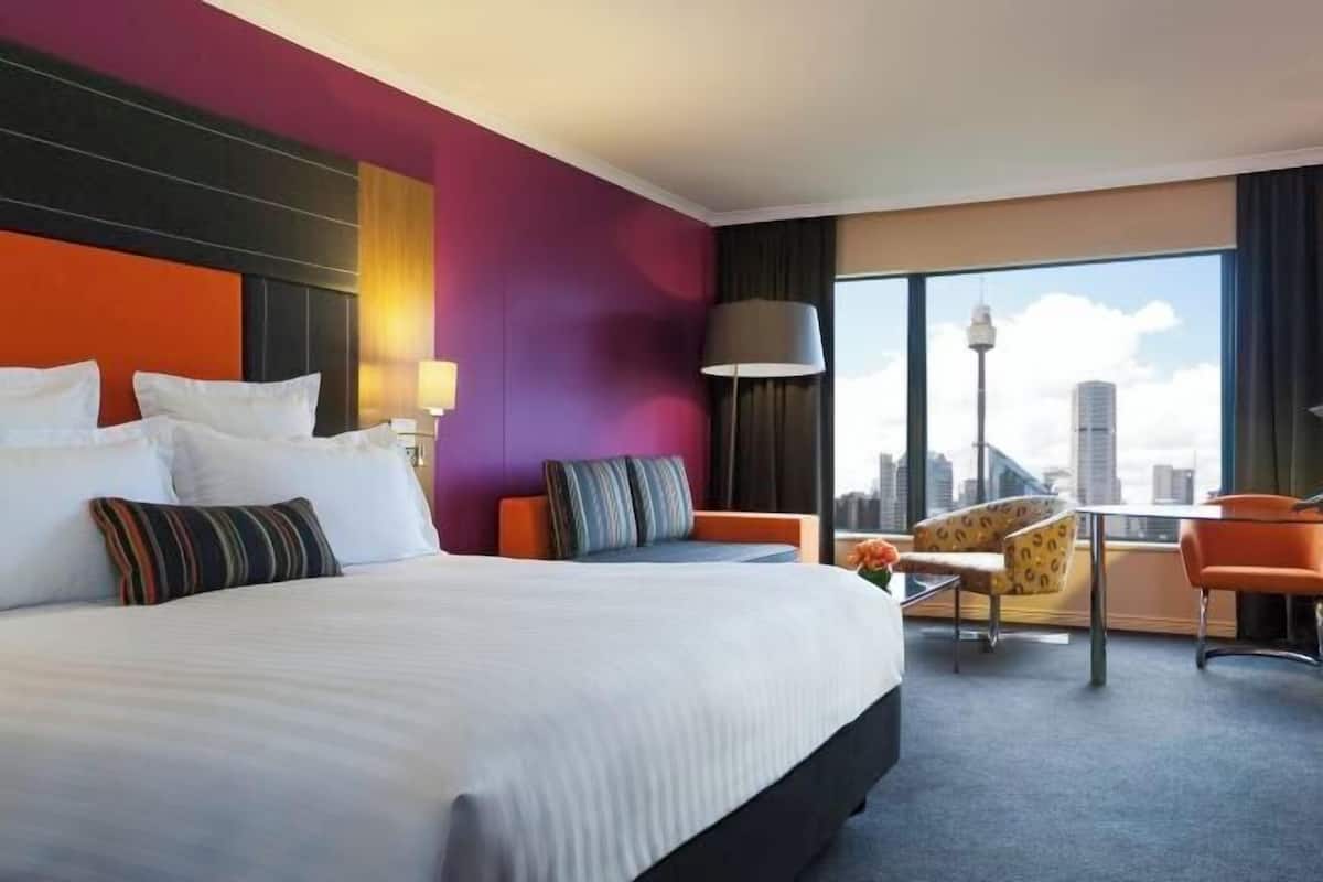 Italiaanse Frette-lakens, luxe beddengoed, pillowtop-bedden, een minibar