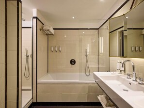 Junior Suite, Multiple Beds (Lounge) | Premium bedding, free minibar, in-room safe, desk - l'Echiquier Opéra Hotel Paris - MGallery Collection (Paris)