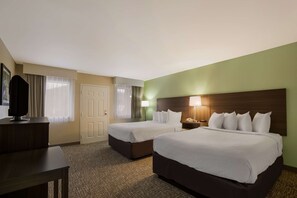 Standard Room, 2 Queen Beds, Non Smoking, Balcony | Iron/ironing board, rollaway beds, free WiFi, bed sheets