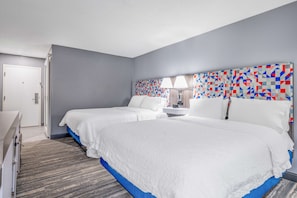 Room, 2 Queen Beds, Non Smoking | Iron/ironing board, free cribs/infant beds, rollaway beds, free WiFi